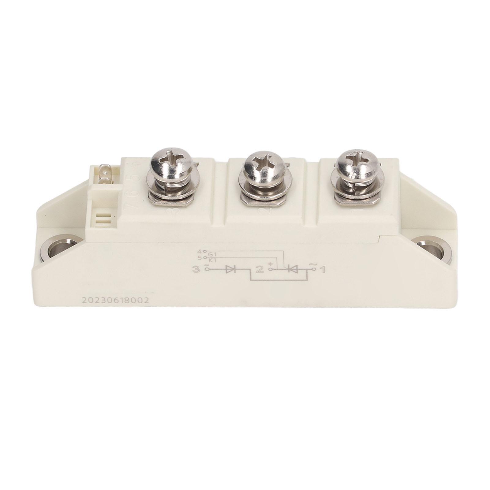 

Thyristor Module 3 Terminal Semi Control Diode Module Silicon Controlled Module 1600V 57A White
