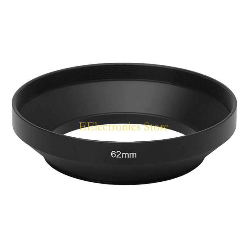 B03C 39 40.5 43 46 49 52 55 58 62 72mm Camera Metal Lens Hood Wide Angle Screw Mount Lens Hood for Digital Camera Accessory