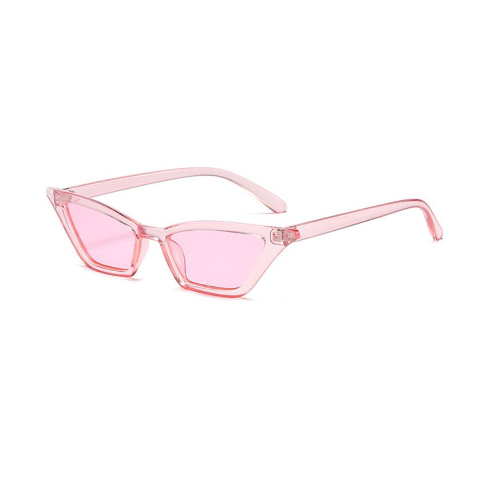 Portable PC Cat Eye Sunglasses UV400 Block Glare Triangle Eyewear Clear View Driving Sun Glasses Women
