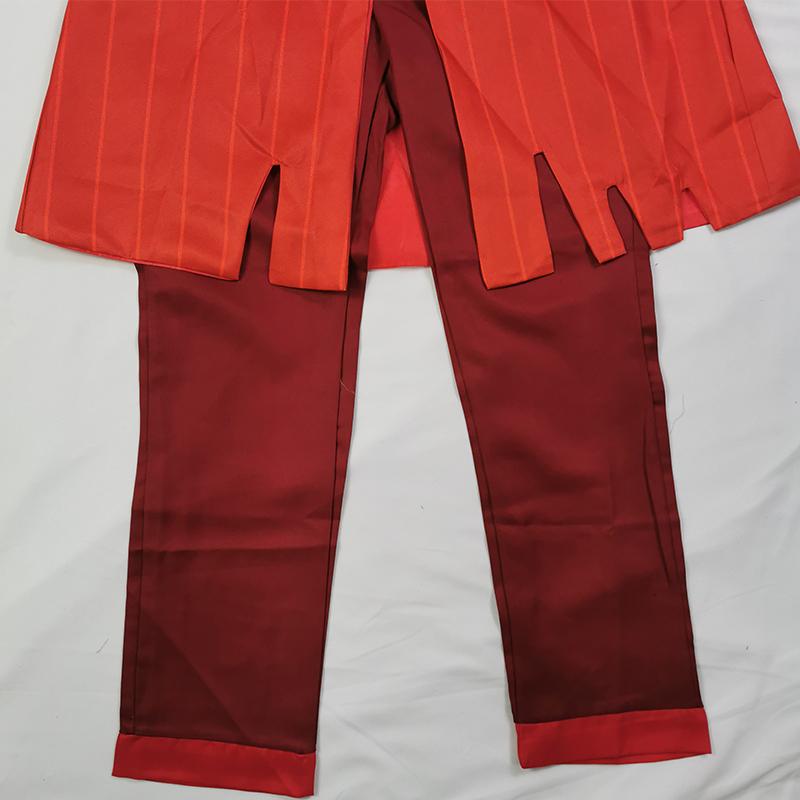 Alastor Cosplay Kostüm Hazbin Uniform mit Krawatte Handschuhe Radio Dämon Halloween Kostüm Anime Hazbin Alastor Outfits