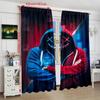 2pcs- Gamer Printed Curtains, Pole Bag Curtains 42*84, Bedroom and Living Room, Home Decoration, Room Decoration