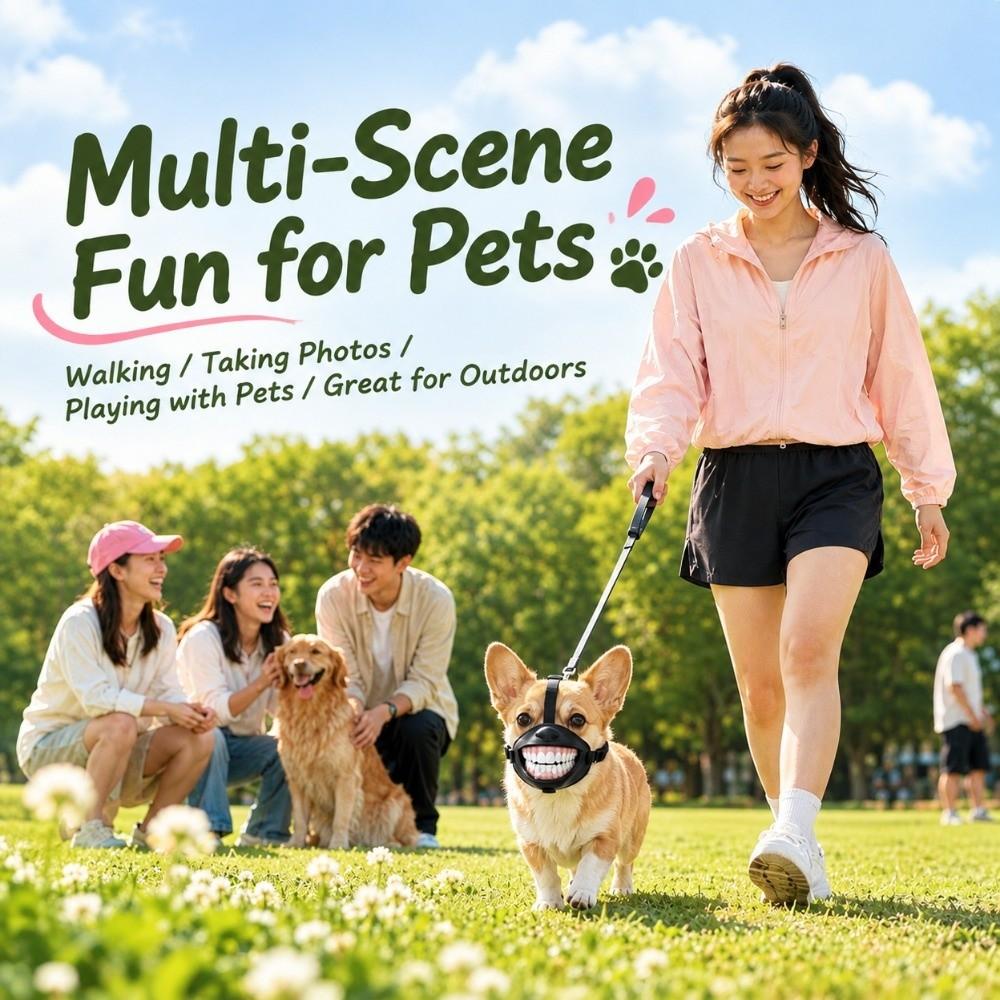 Adjustable Pet Mouth Cover Breathable Dog Costume Muzzle Novelty Funny Dog Muzzle Pet Party