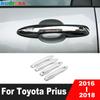 For Toyota Prius 2016 2017 2018 Chrome Car Door Handle Cover Trim Side Handles Catch Frame Overlay Accessories