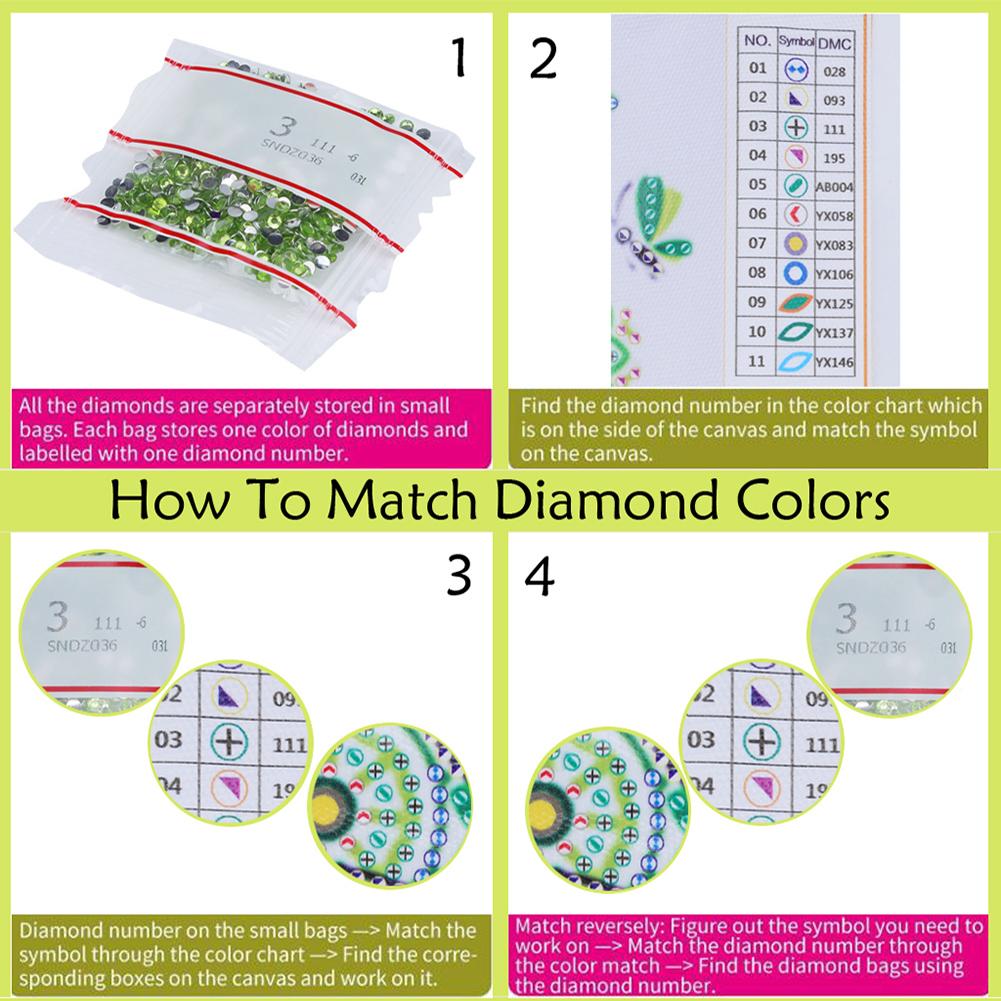 5D DIY Partial Special Shaped Drill Diamond Painting Flower Decoration 30x40cm
