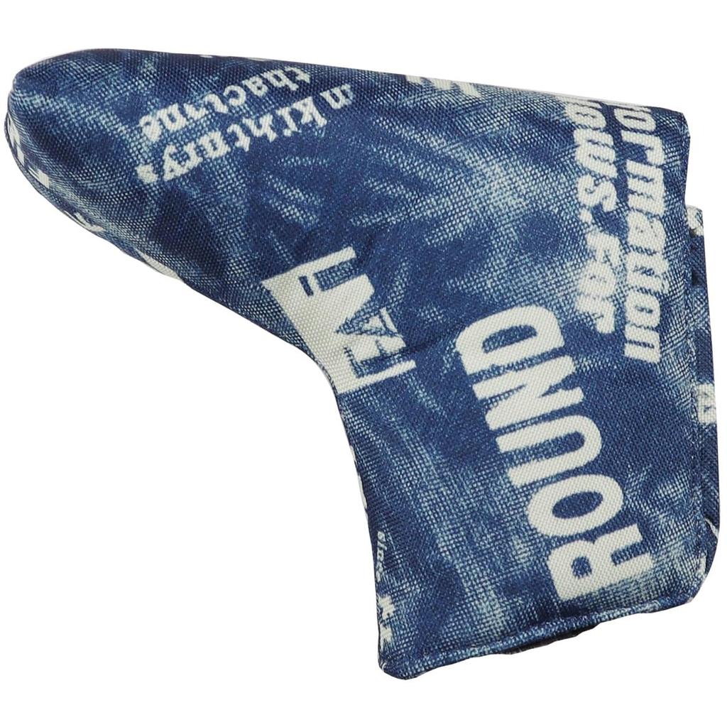 [Azurov] Head Cover Putter Style Putter Cover Denim NV(83)