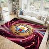 Manchester City Design Crystal Velvet Carpet Cozy Non?Slip Printed Rug For Bedroom Living Room Entrance
