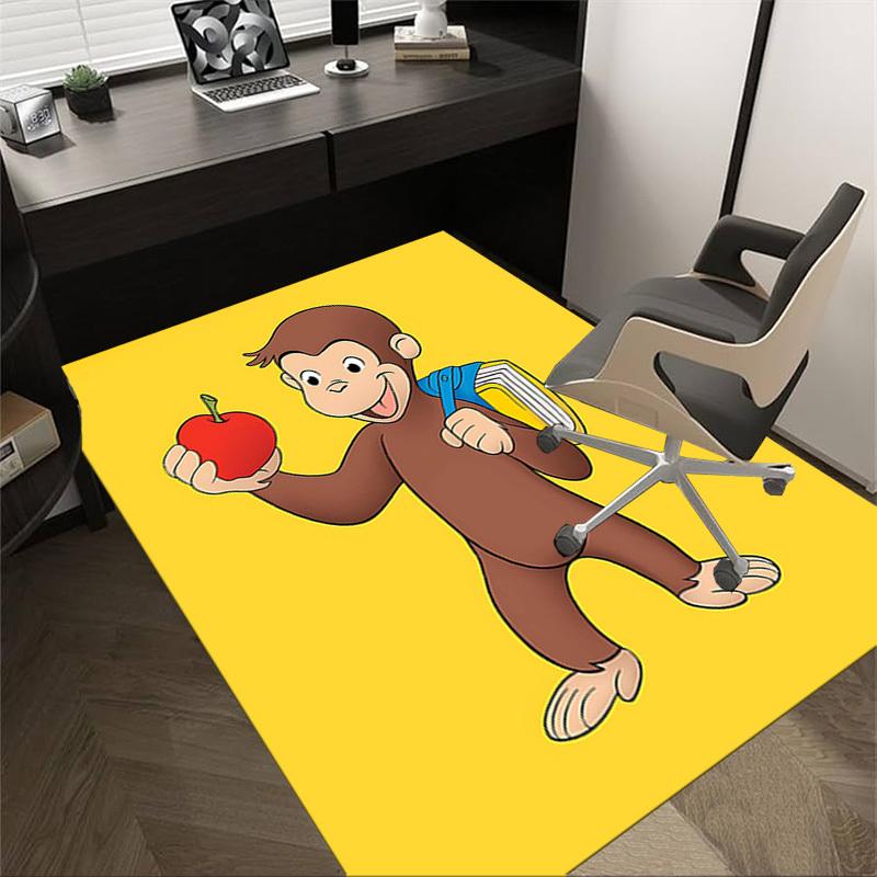 

1PC monkey apple Extra Large Non-Slip Floor carpet, Office, family, bedroom, Studio - Large Area Rug Indoor Rugs, Vibrant Colors-W243 60cm by 90cm