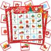 Świąteczny Zestaw do Gry Bingo Świąteczne Karty do Zabawy Rodzinnej Interaktywna Aktywność Imprezowa Świąteczny Zestaw Kart do Gry Bingo