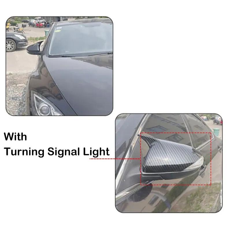 For Mazda 3 2010 2011-2013 Mazda 6 2009- 2011 ABS Car Rearview Side Mirror Cover Wing Cap Exterior Door Trim Adhesive Sticker