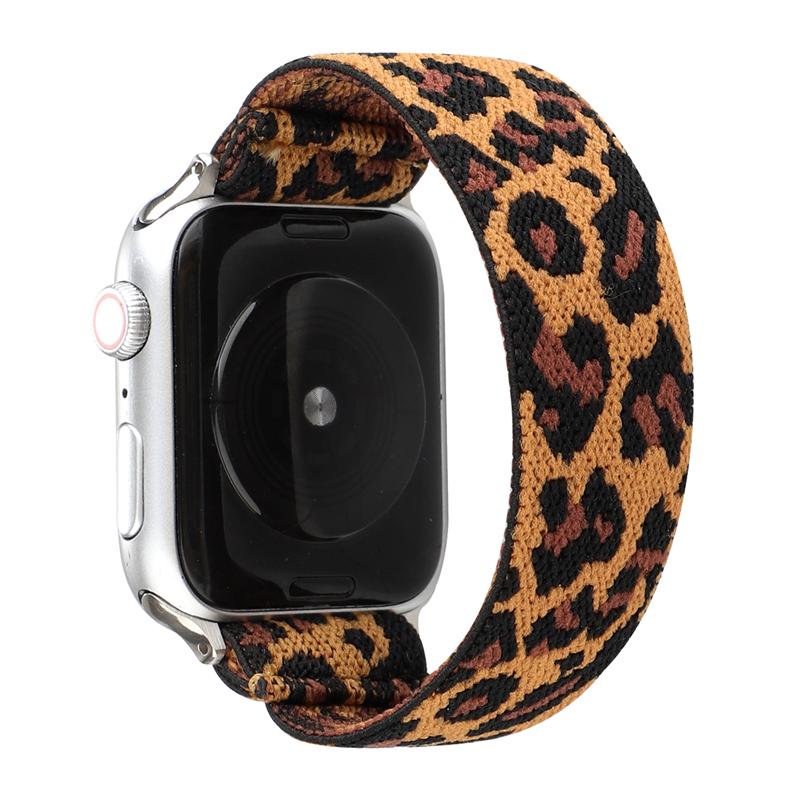 Elastic Fabric Bracelet for Apple Watch Band SE 7 6 5 4 41mm 45mm 40mm 44mm Strap for Iwatch Series 6 5 3 2 38mm 42mm Watchbands