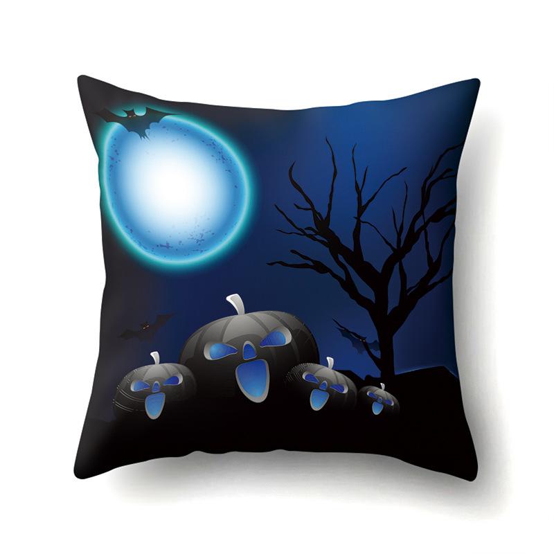 Halloween Pillowcase Car Waist Pillow Pumpkin Sofa Cushion Cover Office Home Living Room Pillowcase