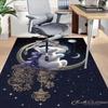 1pc Rabbit Moon Carpet Office Rug Outdoor Mat Home Decor Area Carpet Festival Gift Office Desk Chair Carpet