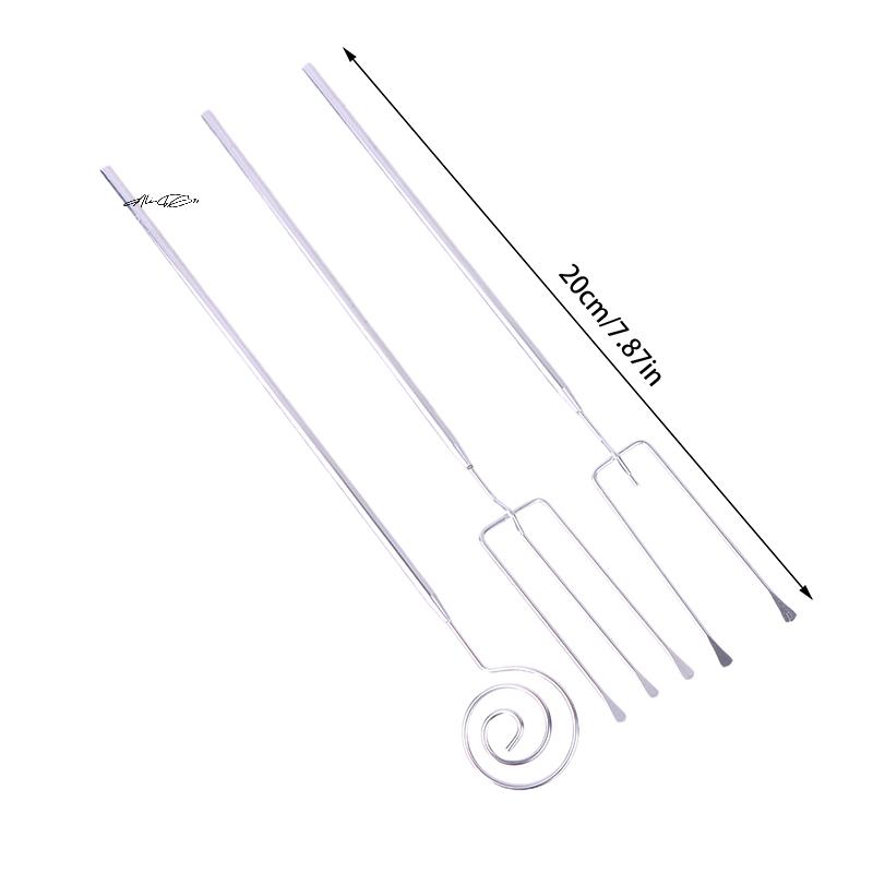 Edelstahl Langes Handteil Süßigkeiten-Dippgabel Unregelmäßige Form Schokoladenfondue Kulinarisches Dekorationswerkzeug für Käsekuchen