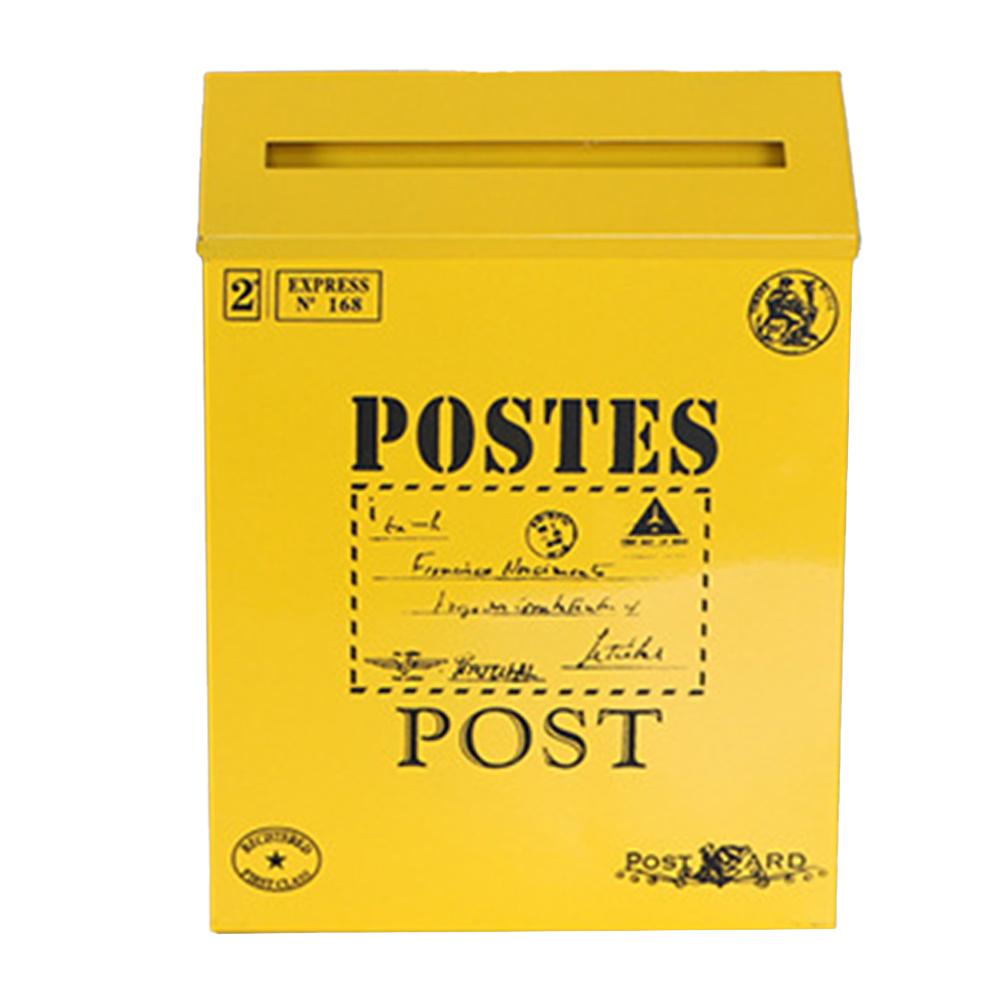 For Home Decoration Metal Mail Collection Vintage Mailbox Mail Collection Ample Storage Space Convenient Mail Access