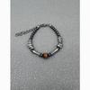 Tiger Eye & Obsidian Beaded Bracelet - Unisex Natural Retro Style