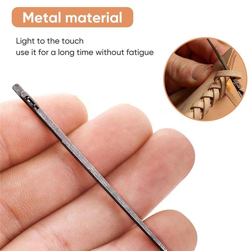 A60zmanual Lacing Threading Needle Leather Craft Tool Steel Needle Leather Steel Needle Leathermay