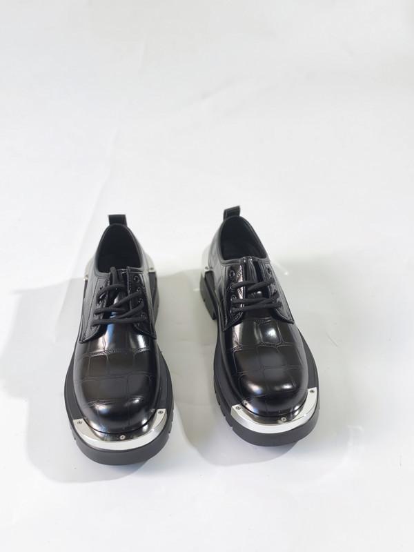 Fashion Spring Autumn New Designer Platform Men's Dress Shoes Fashion Business Formal Bright Face Patent Leather Black Derby Shoes Men