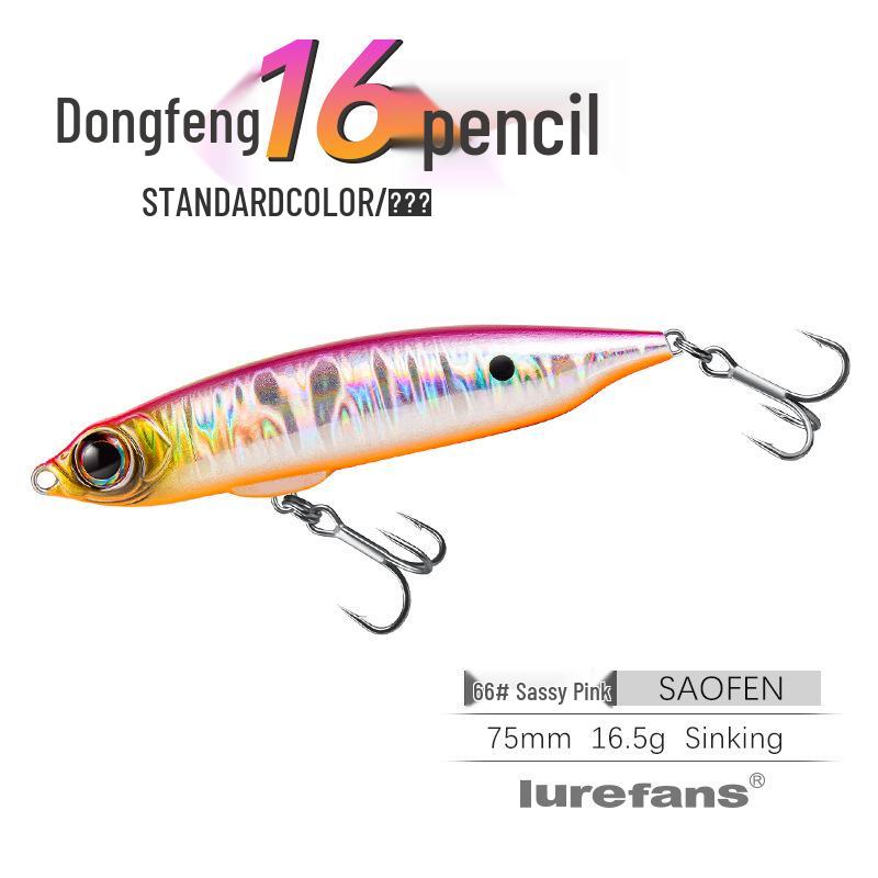 LureFans Great River Dongfeng 16 | Langwurf Sinkender Pencil Köder