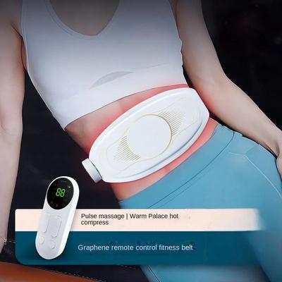Portable Multifunctional Vibration Micro Current Pulse Massage Instrument EMS Intelligent Hot Compress Warm Palace Massage Belt