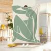Anime A-Abstrakt Matisse Linien Mädchen Weiche Warme Decke für Schlafzimmer Wohnzimmer Bett Reise Camping Picknick Geschenk