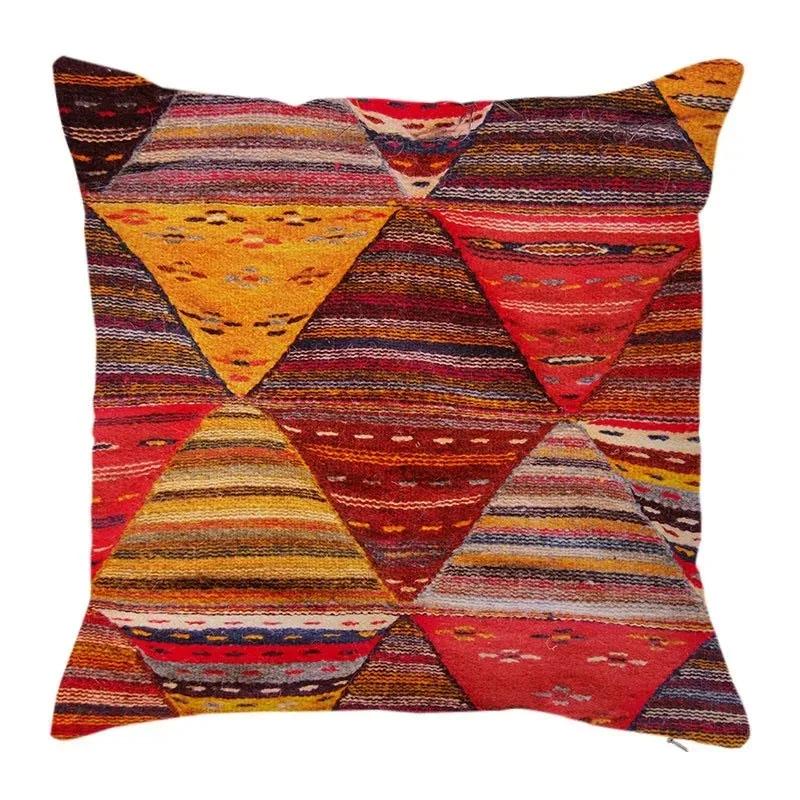 Abstract Multicolor Pillowcase Elegant Luxury Living Room Sofa Ethnic Mystical Pattern Cushion Cover