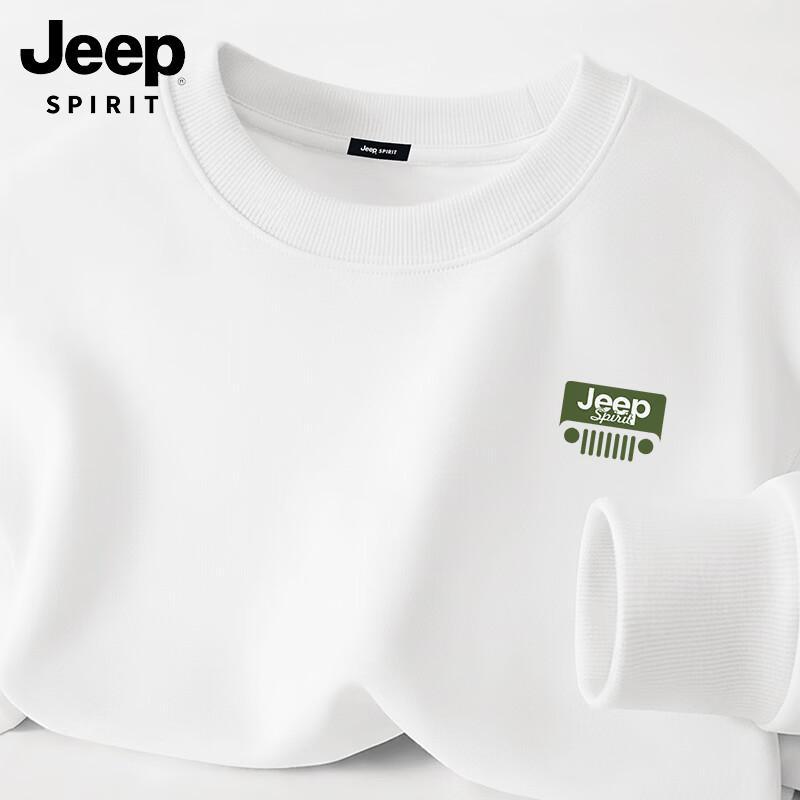 JEEP SPIRIT Men's American Style Casual Crewneck Sweatshirt