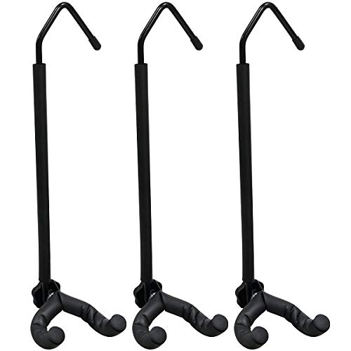 Set of 3 KIKUTANI GA-150 Guitar Hangers for Hanging in Closets or Hanger Racks