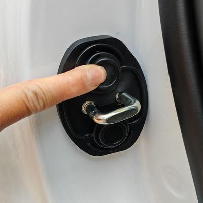 Car Door Lock Protection Pad Silent Car Shock-absorbing Buffer Gasket Door Lock Protective Cover Door Lock Protection Cover