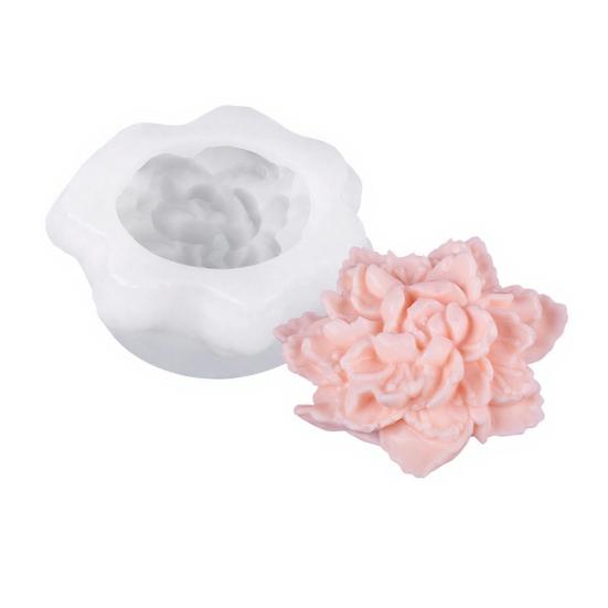 Flower Silicone Molds Flower Peony Fondant Mold Candle Molds Rose for Jelly Chocolate