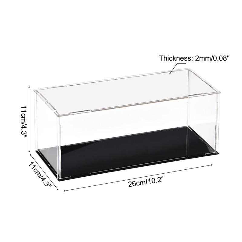 Clear Acrylic Display Case Box Dustproof Storage Countertop Box Protection Showcase Cube Figures Collectibles Model Toy Show Box