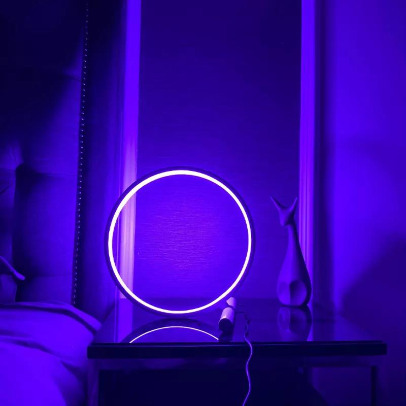 USB Led Night Light Lamps RGB Atmosphere Light Bedroom Decor Smart APP Music Rhythm Nightlights TV Game Room Desk Bedside Lamp