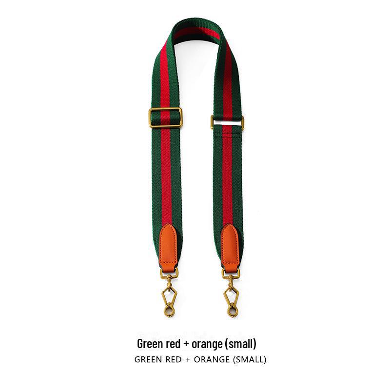 G-Chi Verstellbarer Canvas-Gurt Schultergurt, 3,8CM, Grün und Rot, F-46, Crossbody-Ersatz.