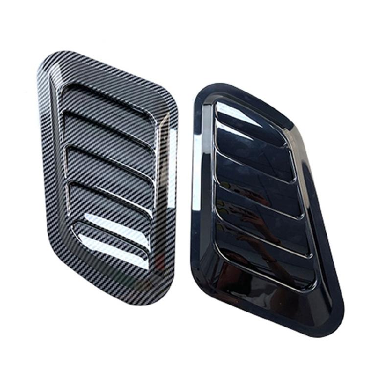 2-pack ABS Dekorativa Bilhuvsventiler Luftintagsskydd Lämpliga för Minskning av Vindhastighet och Förbättring av Fordonsbalans