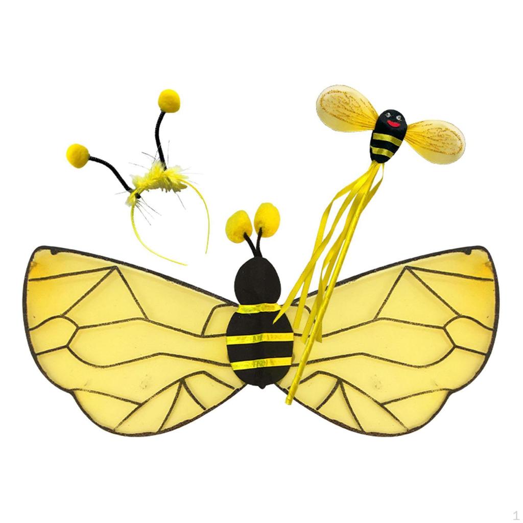Bee Wing Dress up,Accessory Fun Cosplay for Role Play Dance Birthday Party