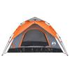 Dome Camping Tent for 5 Persons Gray and Orange Quick Release System