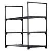 Shelf Shoe Shelf Footwear Cabinet Organizer 3-level Multi-level Stand