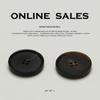 Real Horn Thin Edge Four-Eye Button High Texture Material Clothing Button Men'S And Women'S Coat Coat Trench Coat Button