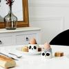Egg Holder Ceramic Panda Black And White
