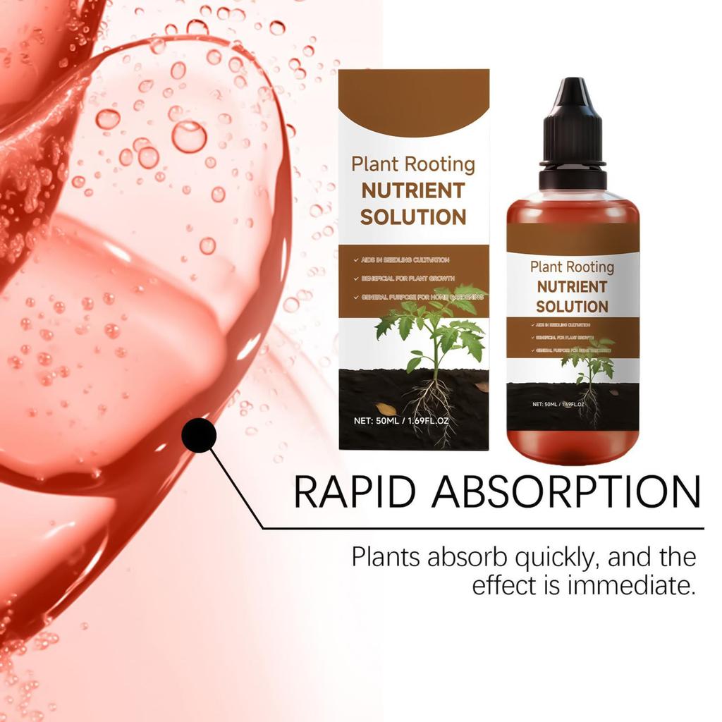 Liquid Rooting Booster 60ml Plant Root Stimulator Concentrate for Propagation Seedlings Cuttings Houseplants Pothos Monstera