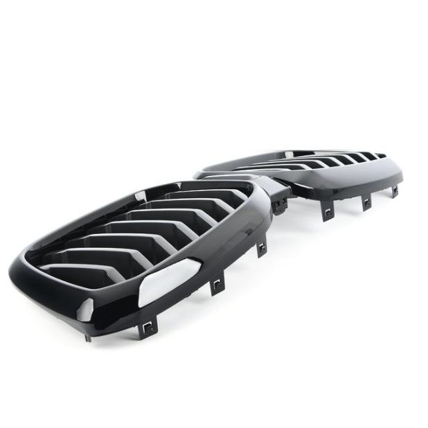 Gloss Black Front Bumper Grille for BMW X3 G01 LCI (No Holes)