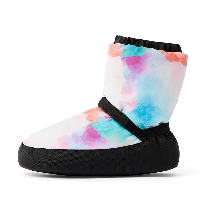 Women's Ballet Warm-up Boots - Soft Sole, Cotton, Fleece-Lined, Winter Dance Practice Shoes for Adults and Kids