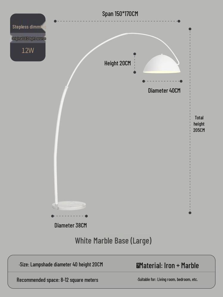 Nordic High-End Art Floor Lamp for Living Room or Bedroom