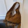 Casual Retro Large-capacity Bag Women's New Versatile Shoulder Underarm Bag Fashionable Fringed Tote Bag