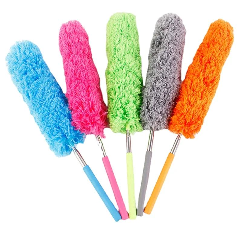 Extendable Microfiber Duster Brush for Home Car Furniture Cleaning Anti Dusting Handheld Dust Removal Tool with Feather Design