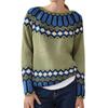 Women's Long Sleeve Crewneck Pullover Top for Casual Everyday Wear and Fall Layering