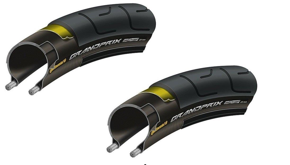 

Set of two Continental GRAND PRIX 26x1.25 (28-559) clincher tires, 26x1 1/8 (black) [Imported]