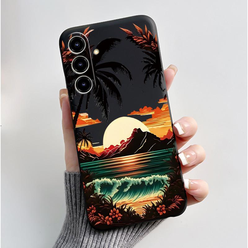 New Design Phone Case For ZTE Blade V80 Max/Nubia V80 Max Jelly Black Anti-scratch Soft Casing Colorful Rosy Cloud Pattern Shell
