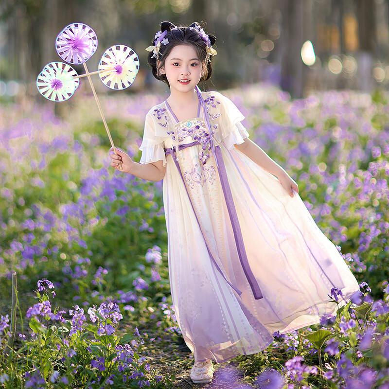 Qibai Mädchen Hanfu Sommer Chinesischer Stil Feenkleid