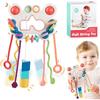 Montessori Toys for Baby Sensory Toys Crab Travel Toys Toddlers 1 2 3 Year Old Pull String Fidget Toys Birthday Gifts