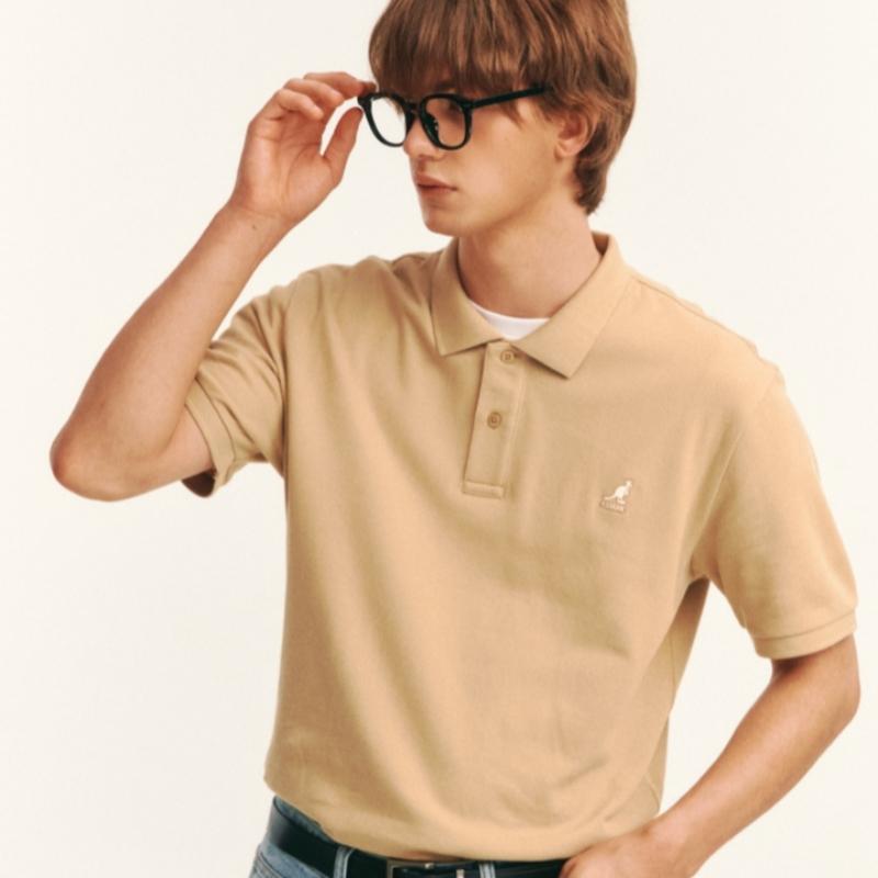 KANGOL Classic Polo Shirt Beige 1724